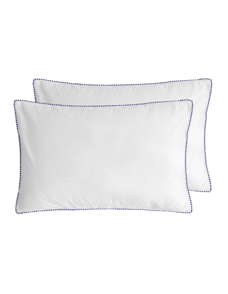 Lot de 2 taies d'oreillers percale...