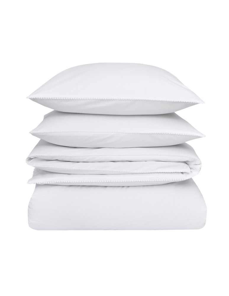 Housse de couette percale coton avec...