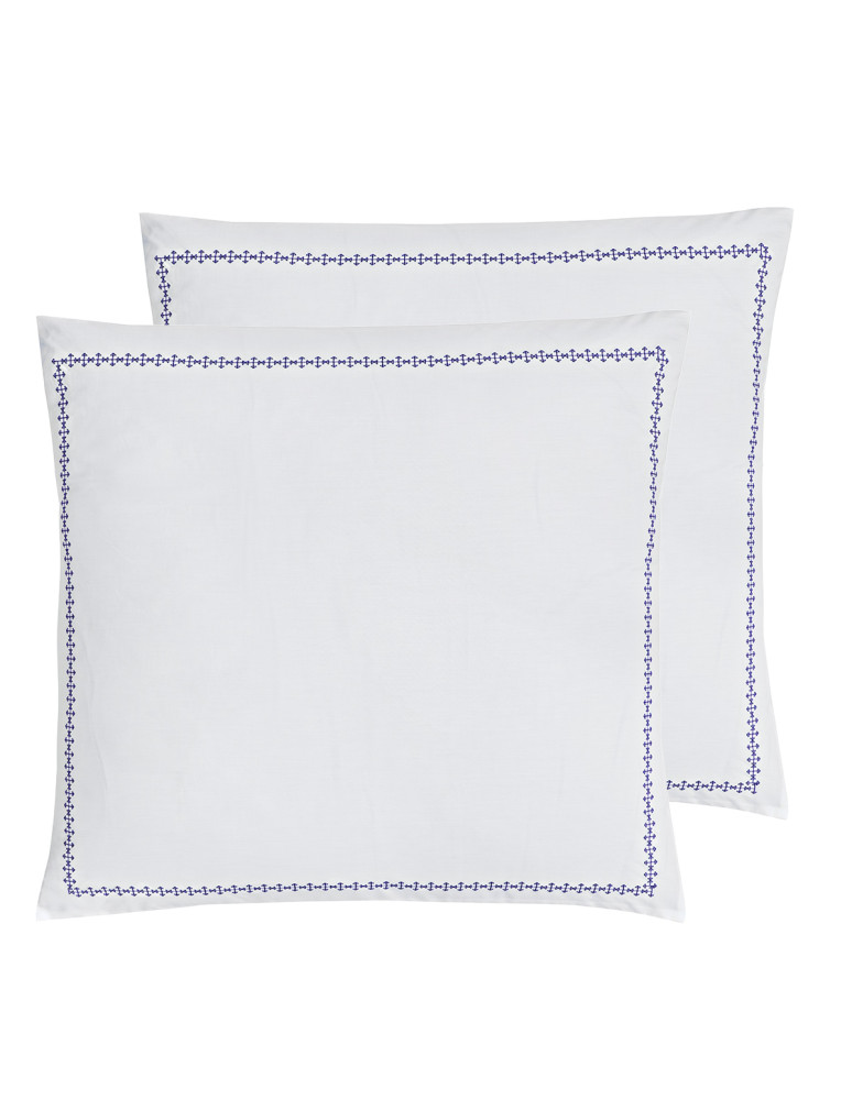 Lot de 2 taies d'oreillers en percale...