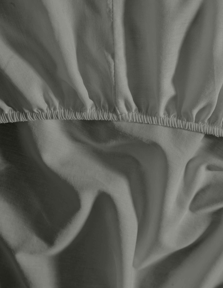 Lot de 2 draps housse flanelle coton...