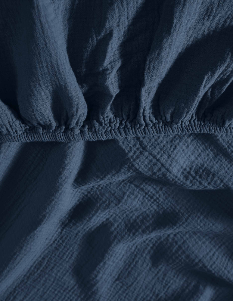 Drap housse en gaze de coton bonnet...