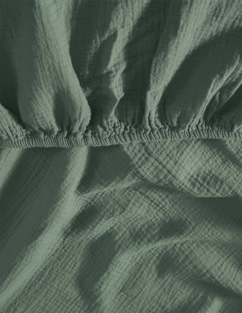 Drap housse en gaze de coton bonnet...