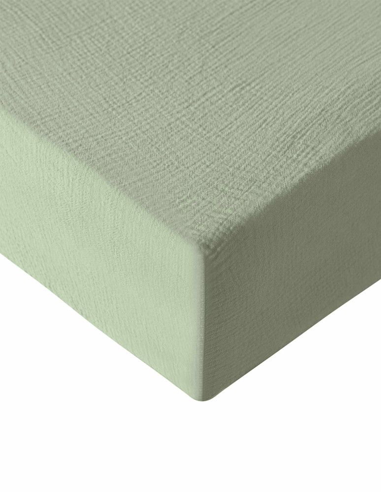 Drap housse en gaze de coton bonnet...