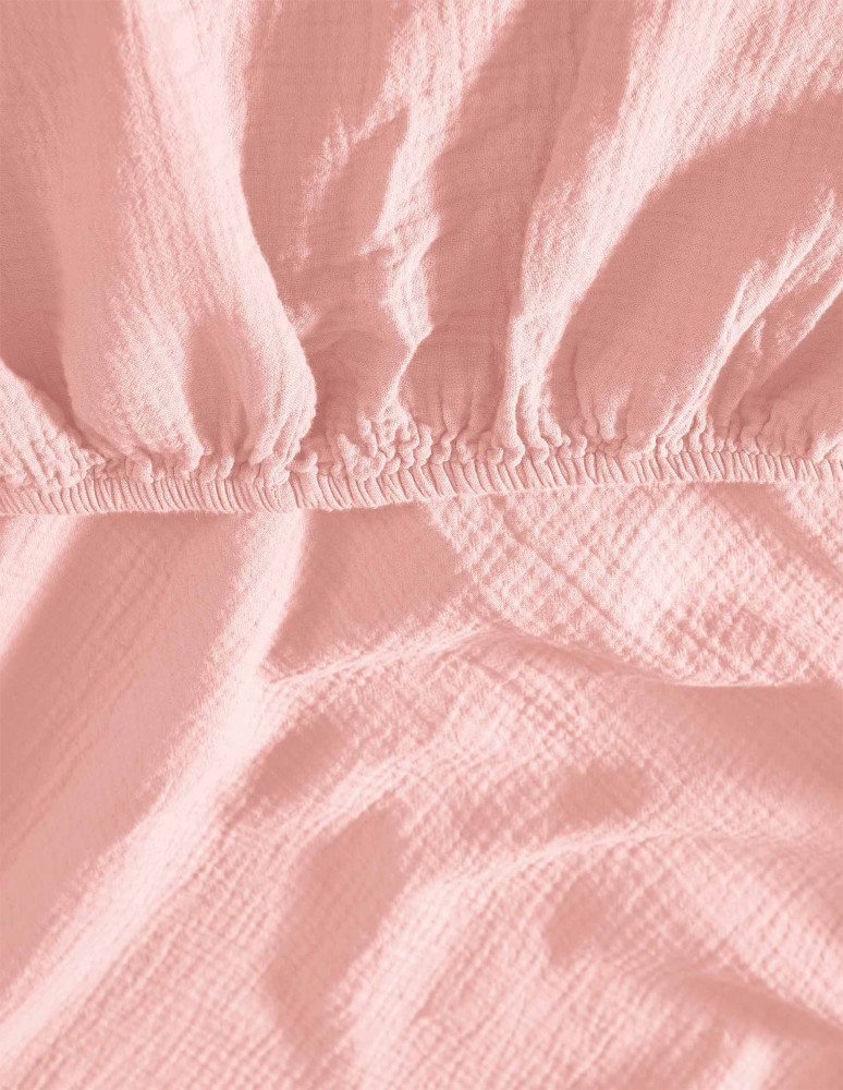 Drap housse en gaze de coton bonnet...