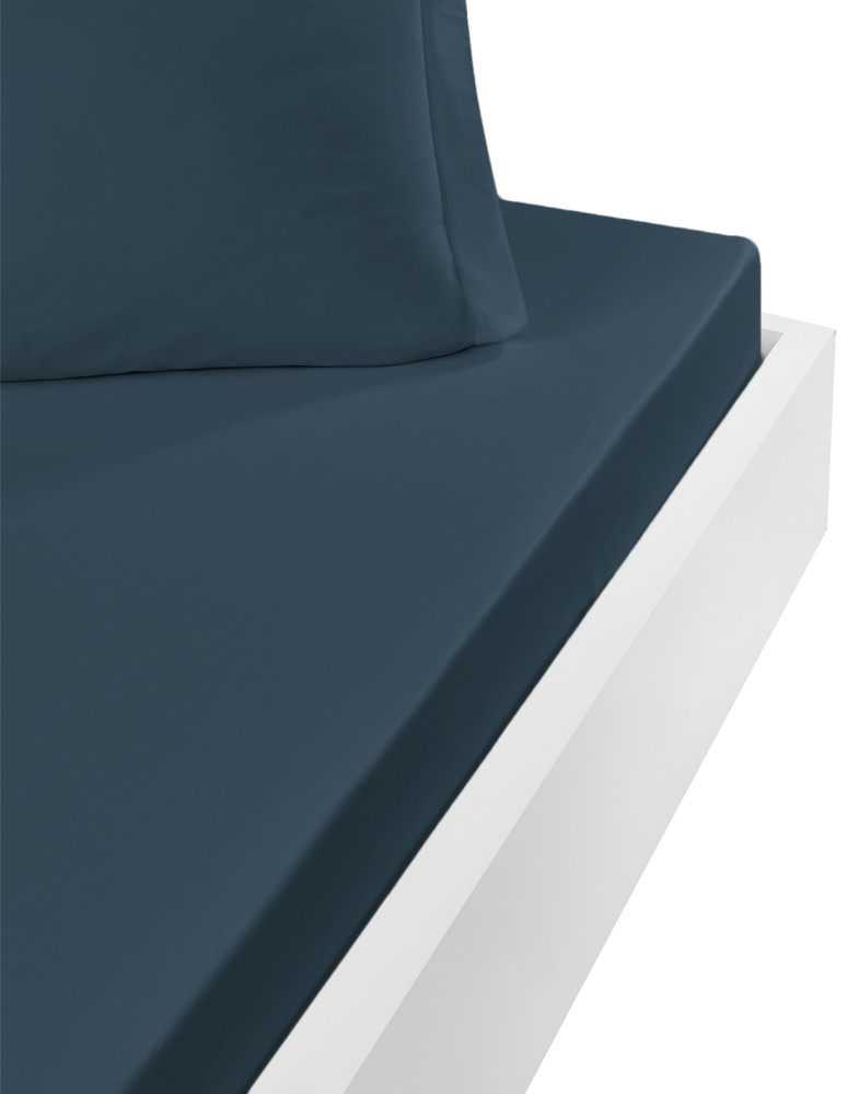 Drap housse en percale lavée bonnet...