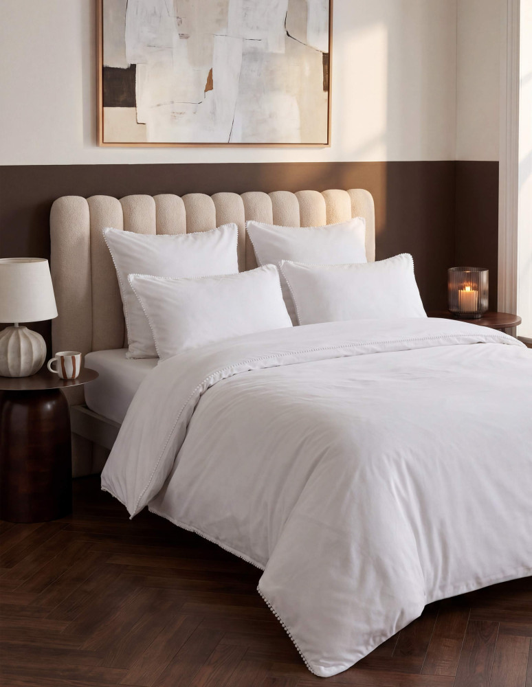 Housse de couette percale coton avec...
