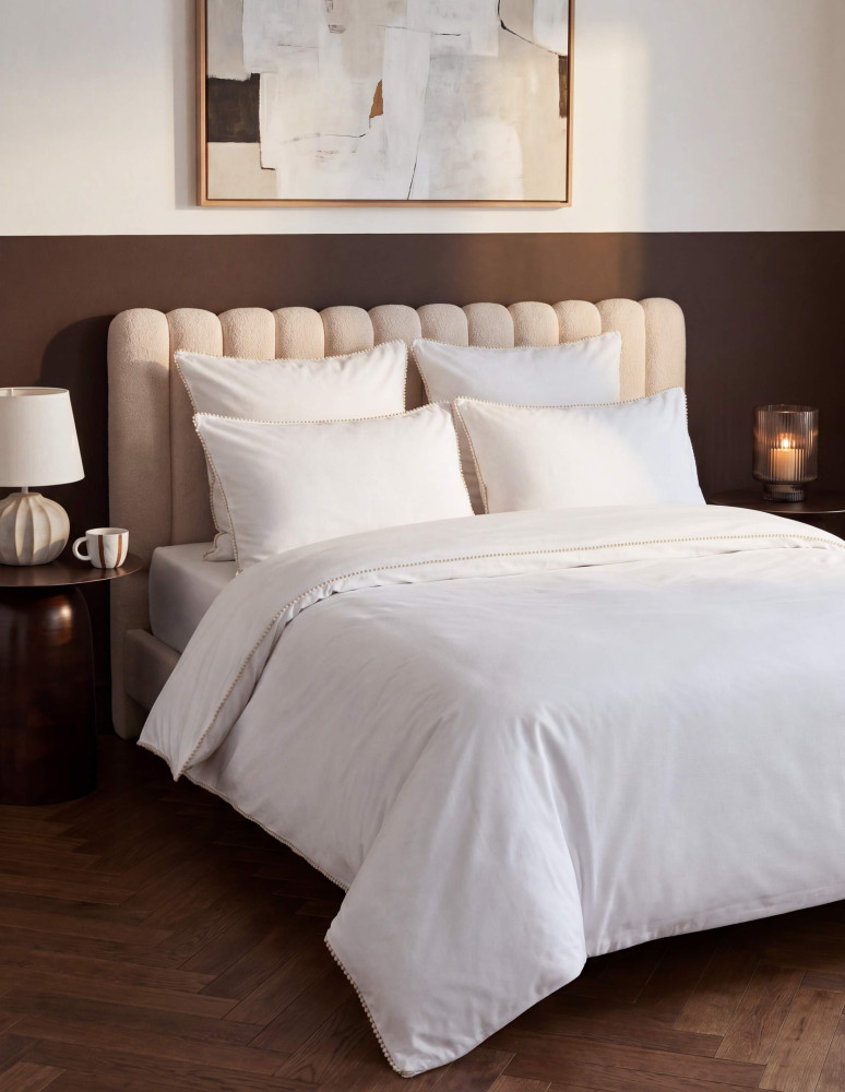 Lot de 2 taies d'oreillers percale...