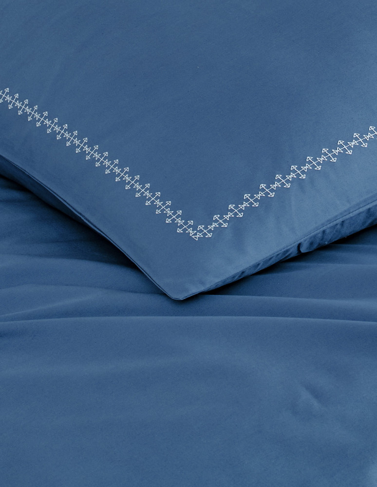 Lot de 2 taies d'oreillers en percale...