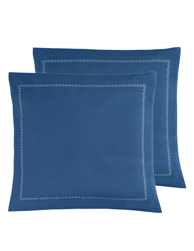 Lot de 2 taies d'oreillers en percale...
