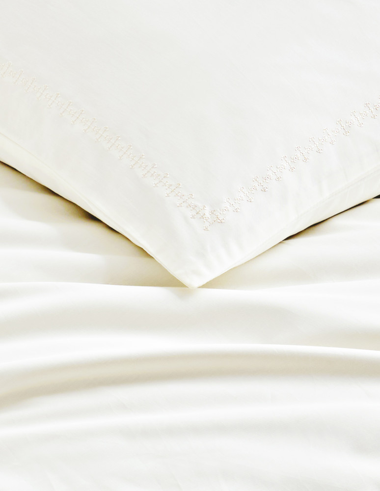 Lot de 2 taies d'oreillers en percale...
