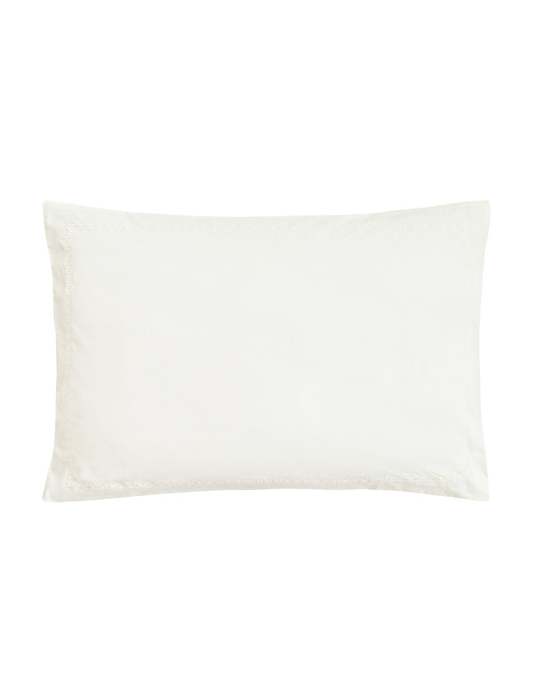 Lot de 2 taies d'oreillers en percale...
