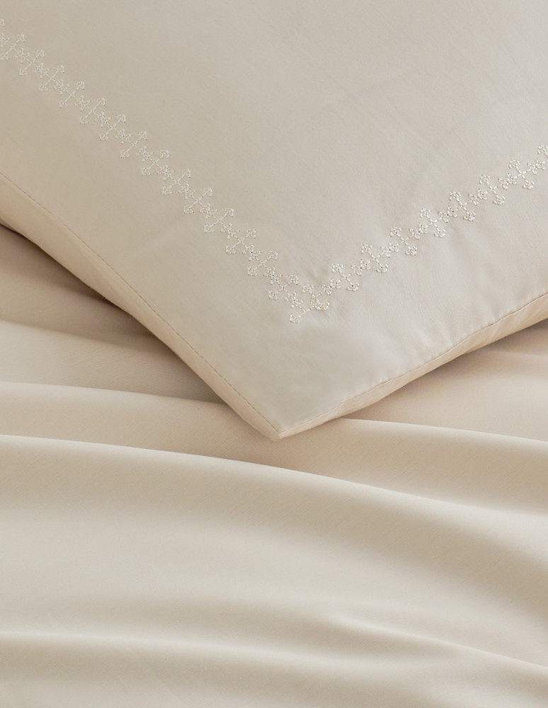 Lot de 2 taies d'oreillers en percale...