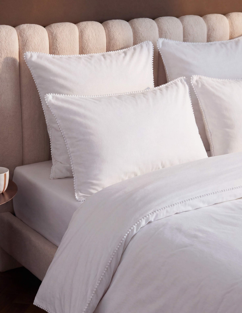 Parure housse de couette percale de...