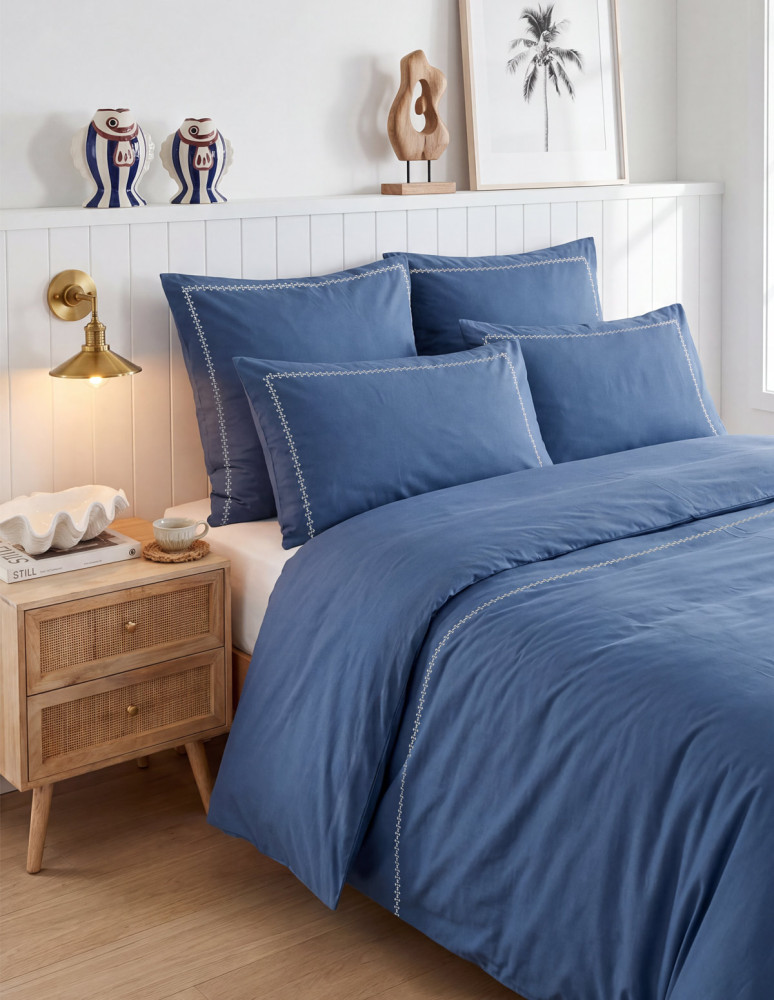 Housse de couette en percale de coton...