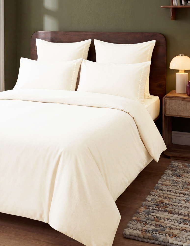Parure housse de couette percale de...