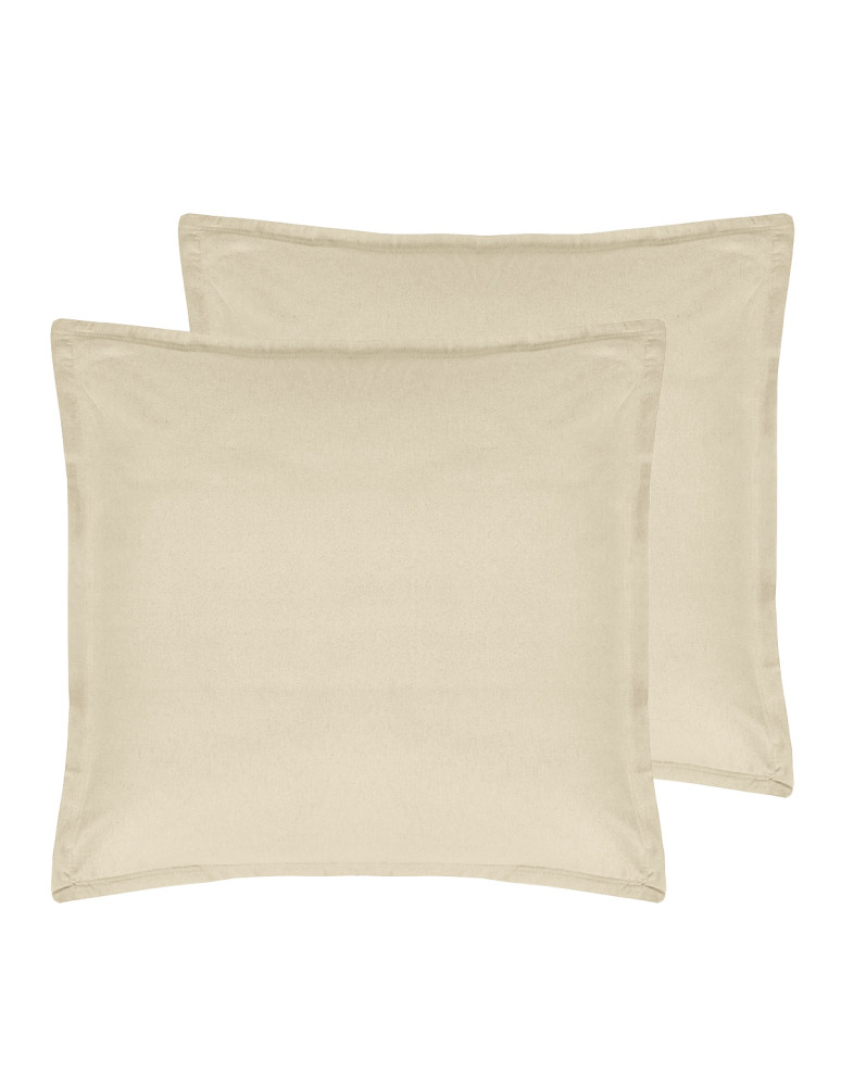 Lot de 2 taies d'oreiller en flanelle...