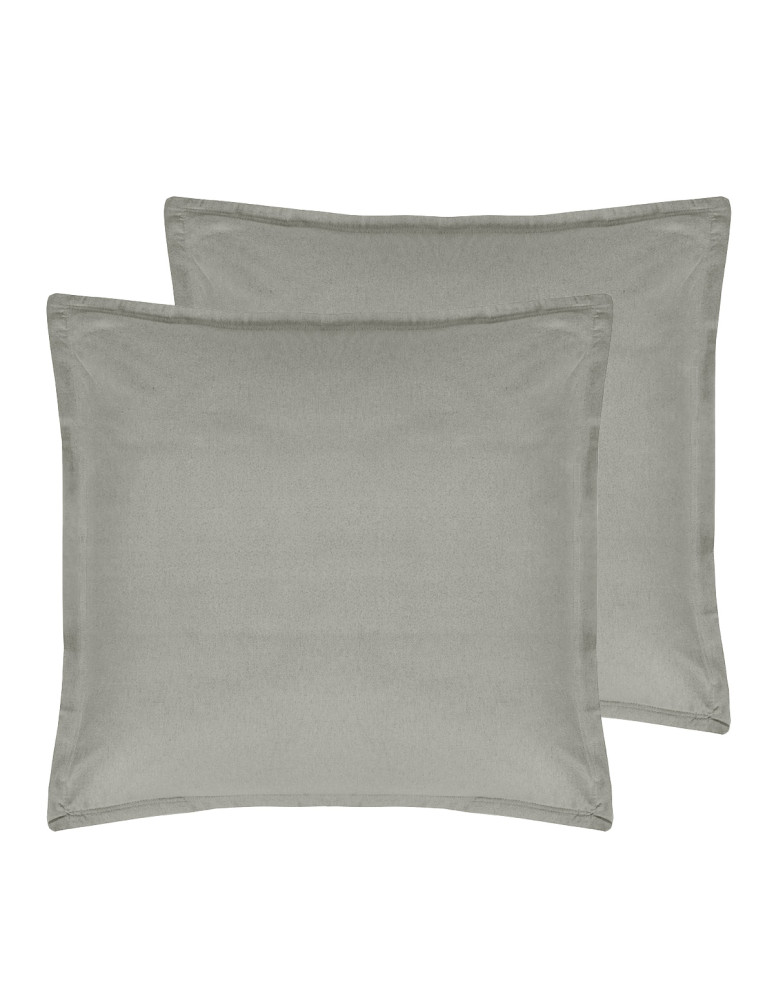 Lot de 2 taies d'oreiller en flanelle...