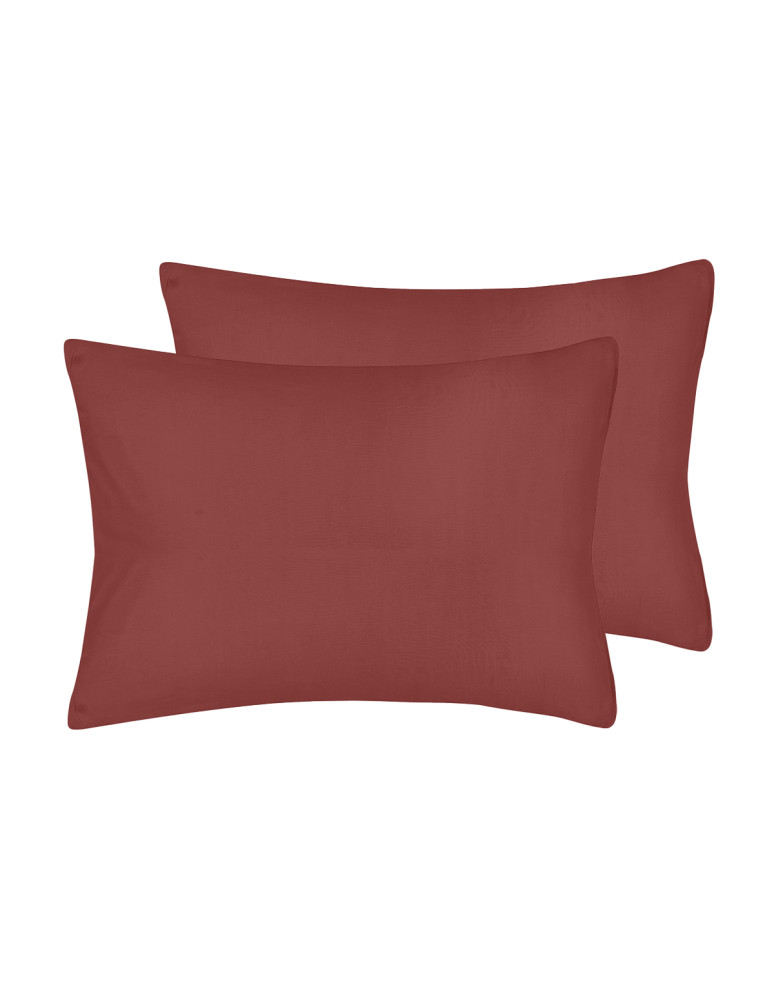Lot de 2 taies d'oreiller jersey de...