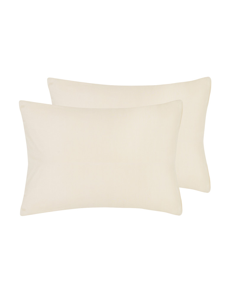 Lot de 2 taies d'oreiller jersey de...