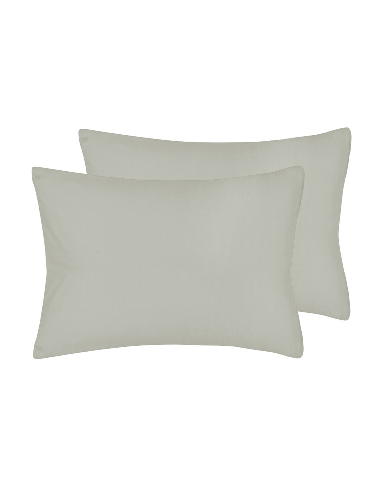 Lot de 2 taies d'oreiller jersey de...