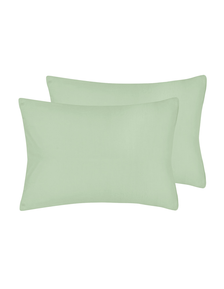 Lot de 2 taies d'oreiller jersey de...