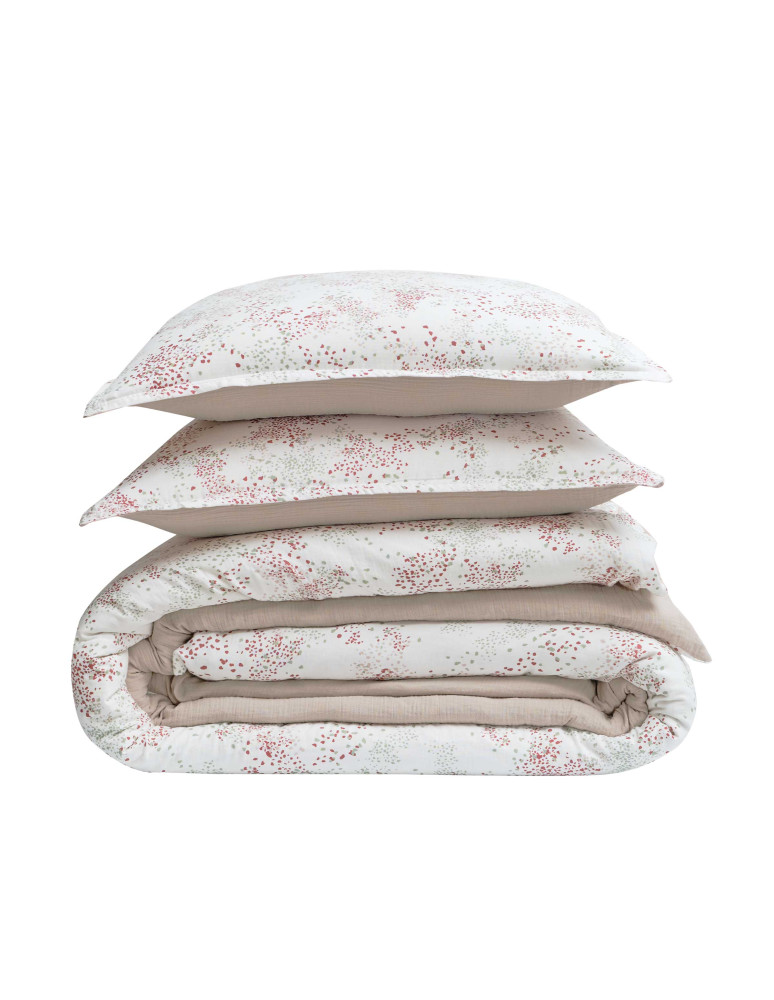 Parure housse de couette gaze de...