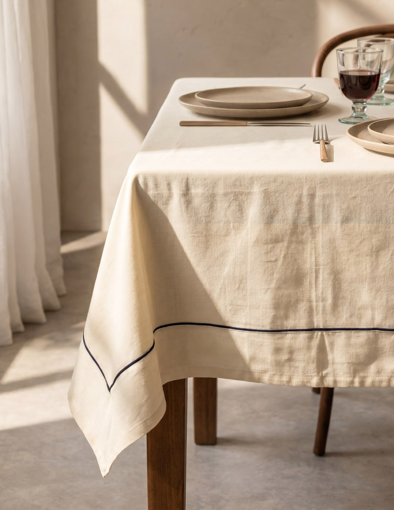 Nappe coton/lin unie SOFT DYED