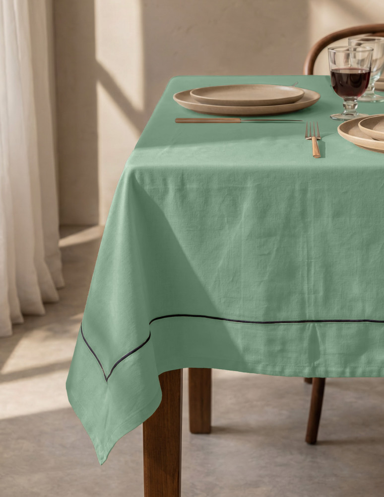 Nappe coton/lin unie SOFT DYED