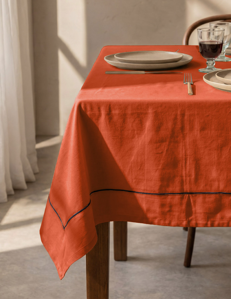 Nappe coton/lin unie SOFT DYED