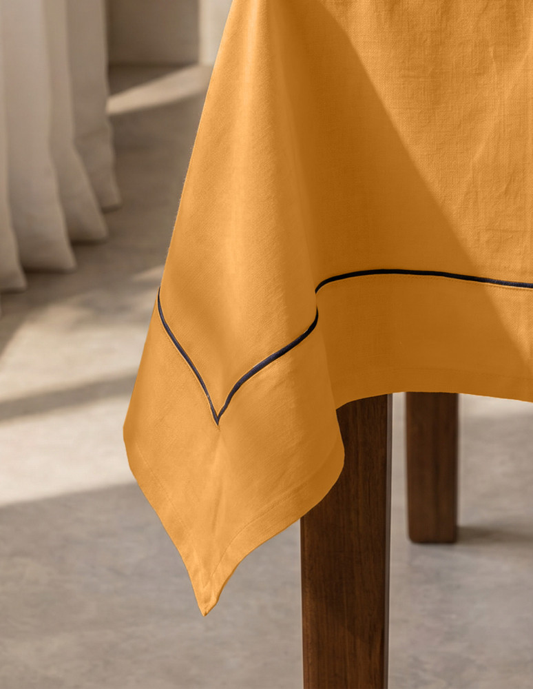 Nappe coton/lin unie SOFT DYED