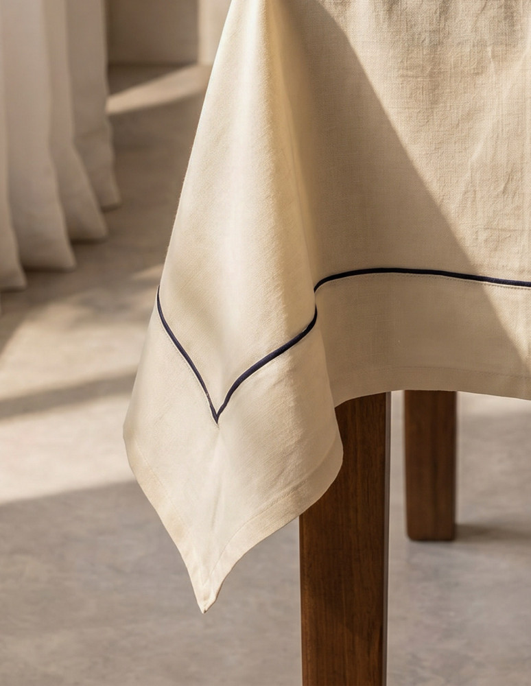 Nappe coton/lin unie SOFT DYED