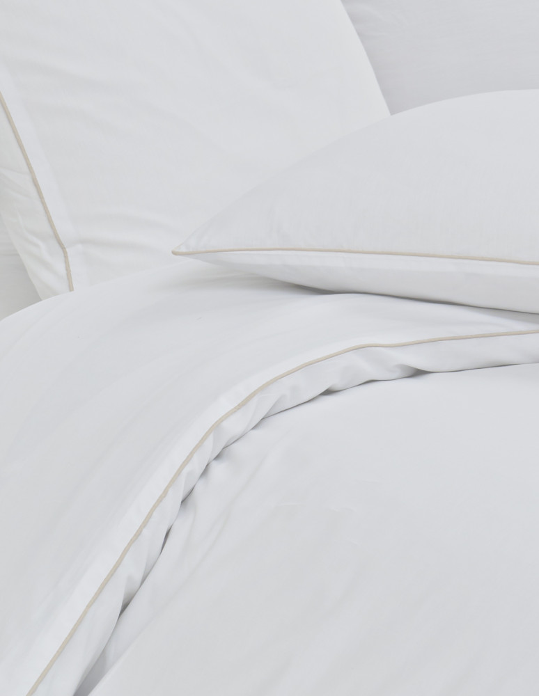Parure housse de couette percale de...