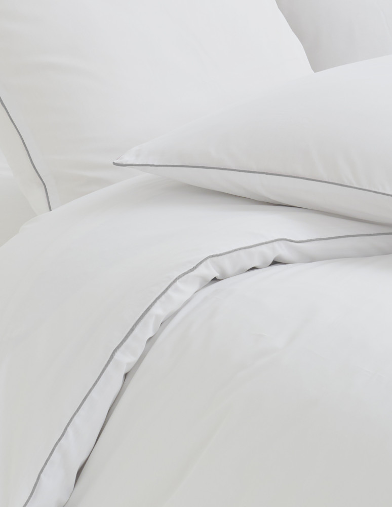 Parure housse de couette percale de...