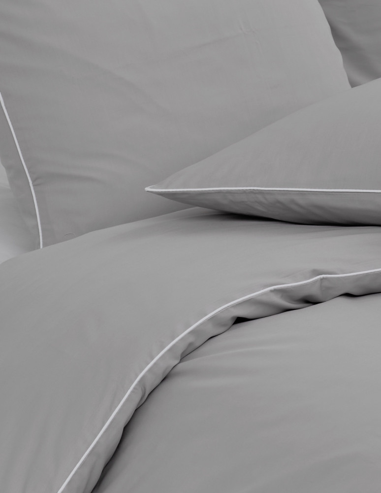 Parure housse de couette percale de...