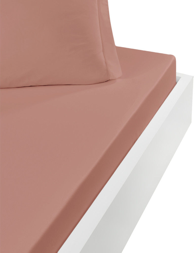 Drap housse en percale lavée bonnet...