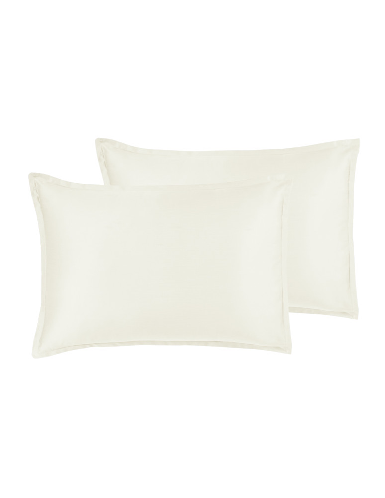 Lot de 2 taies d'oreiller en satin de...