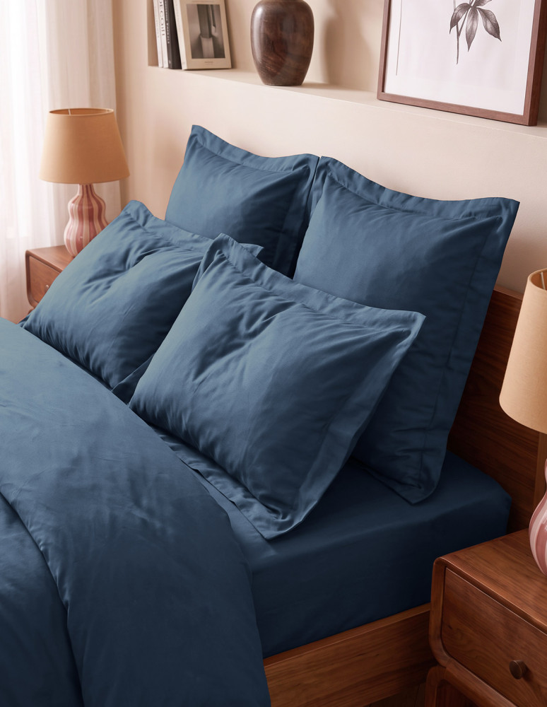 Drap housse uni satin de coton bonnet...