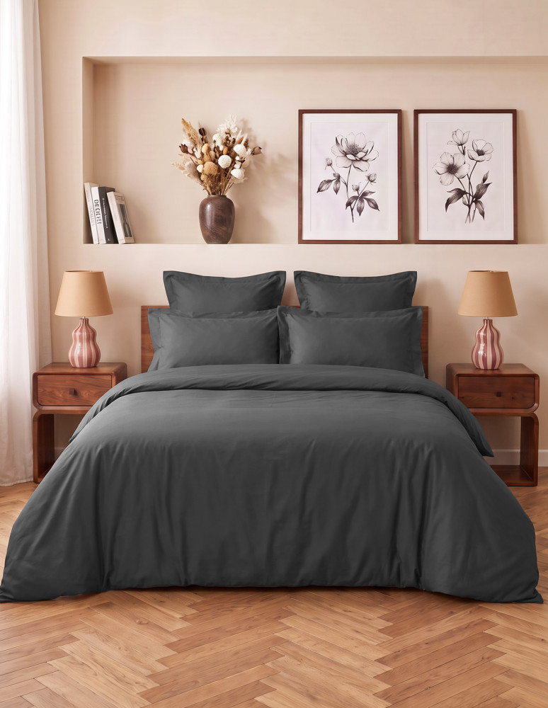 Parure housse de couette satin + 2...