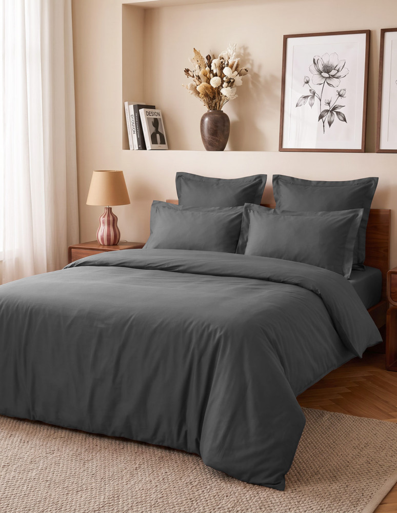 Parure housse de couette satin + 2...