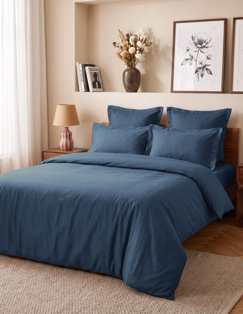 Parure housse de couette satin + 2...
