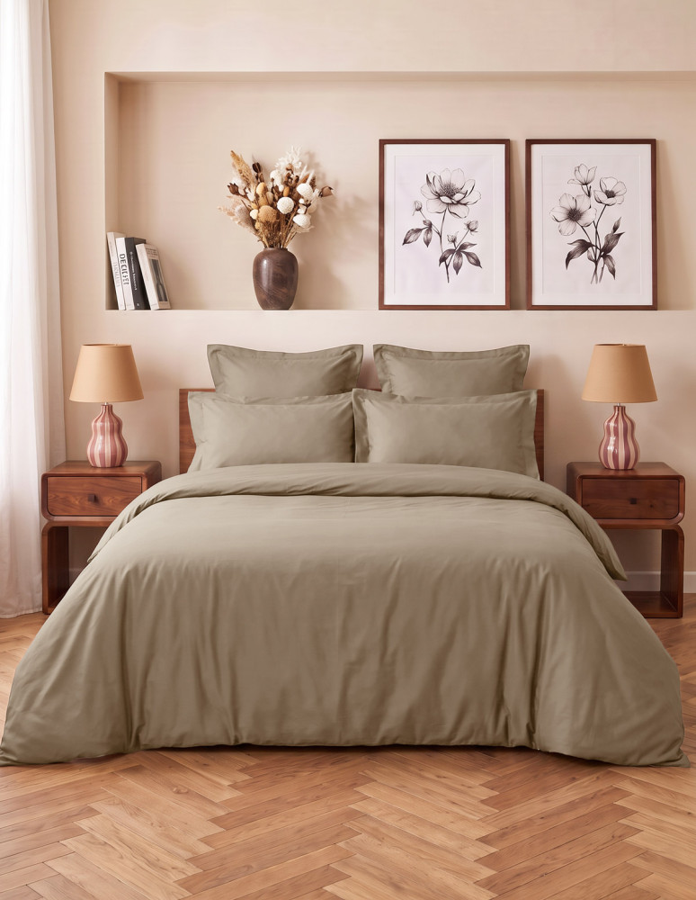 Housse de couette en satin...