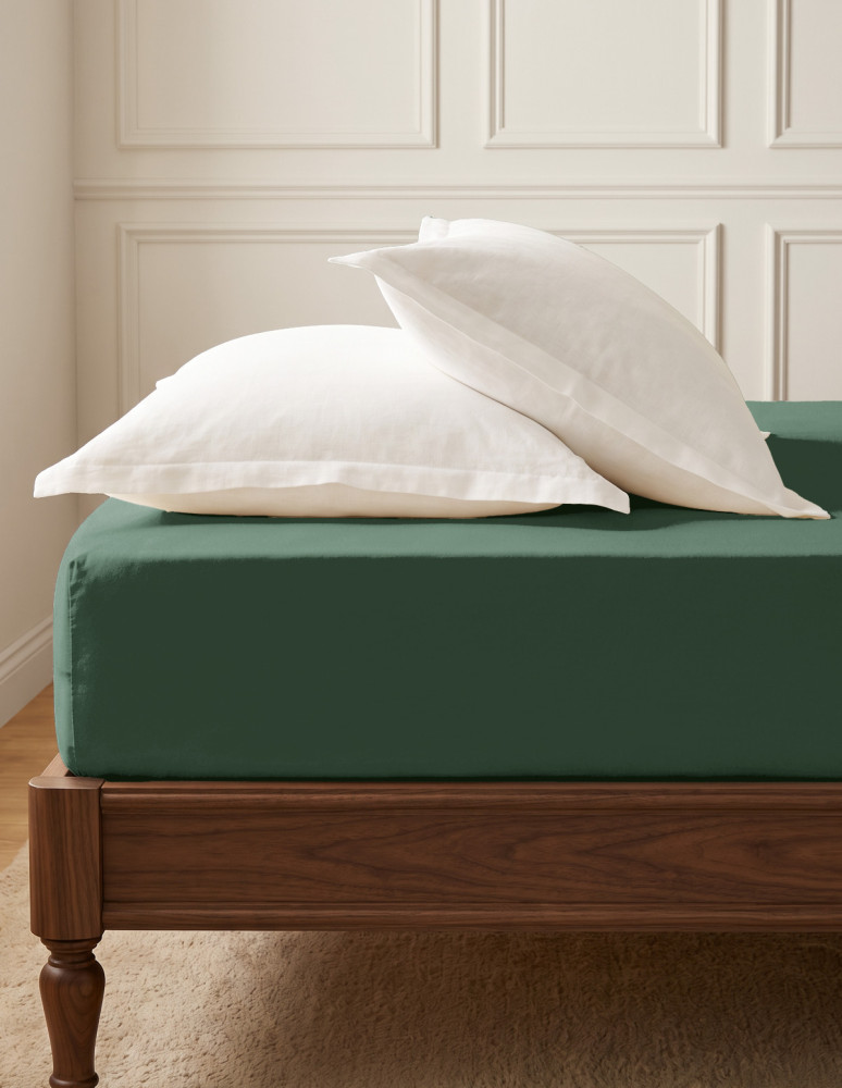Drap housse en flanelle de coton...