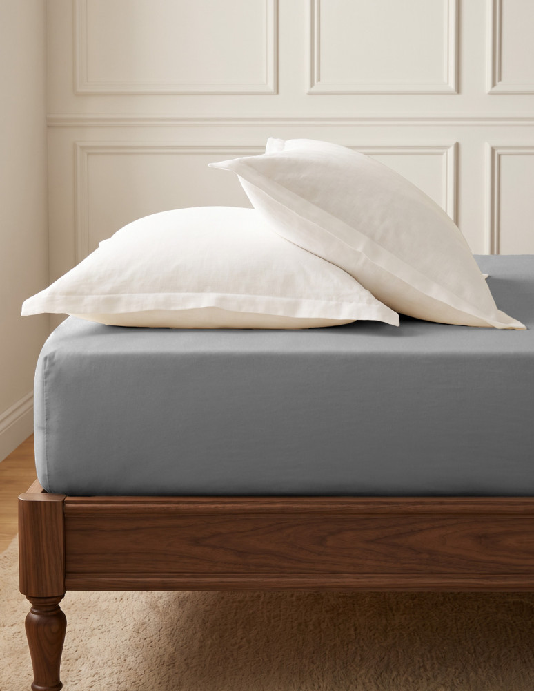 Drap housse en flanelle de coton...