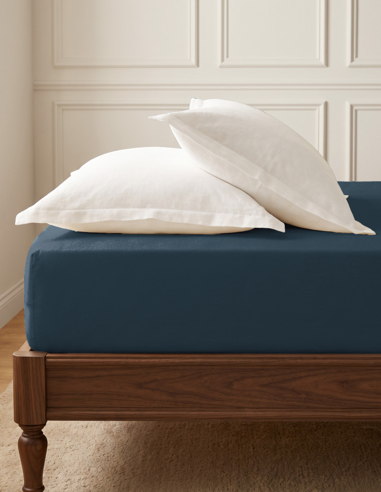 Drap housse en flanelle de coton...
