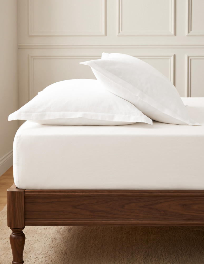 Drap housse en flanelle de coton...
