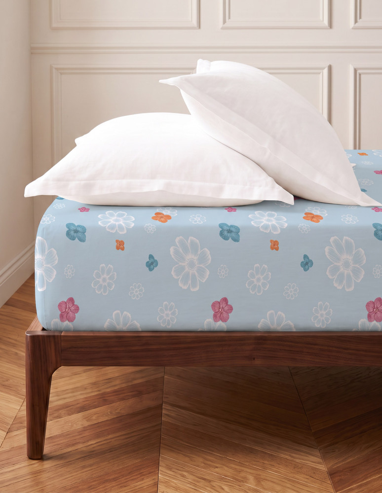 Drap housse en percale de...