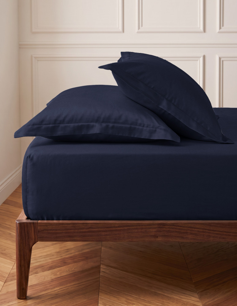 Drap housse satin coton/tencel 200...