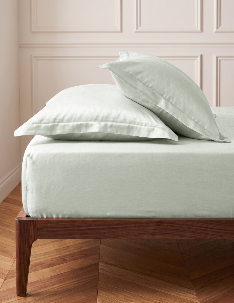 Drap housse satin coton/tencel 200...