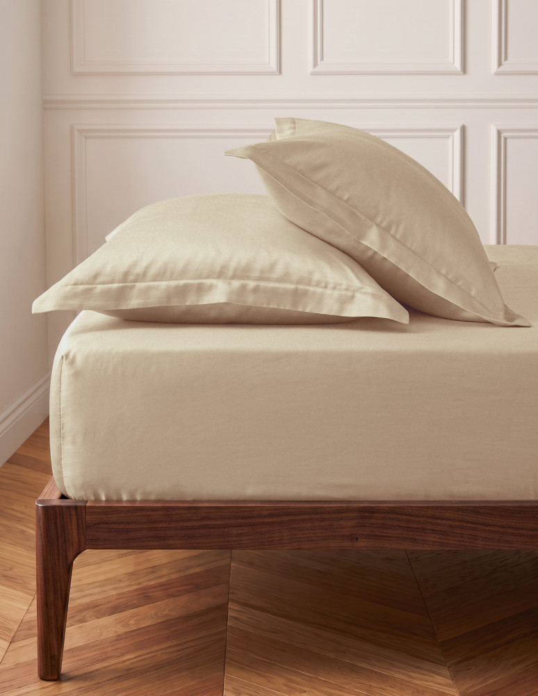 Drap housse satin coton/tencel 200...