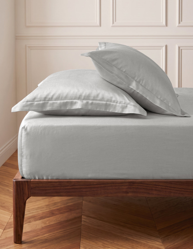 Drap housse satin coton/tencel 200...